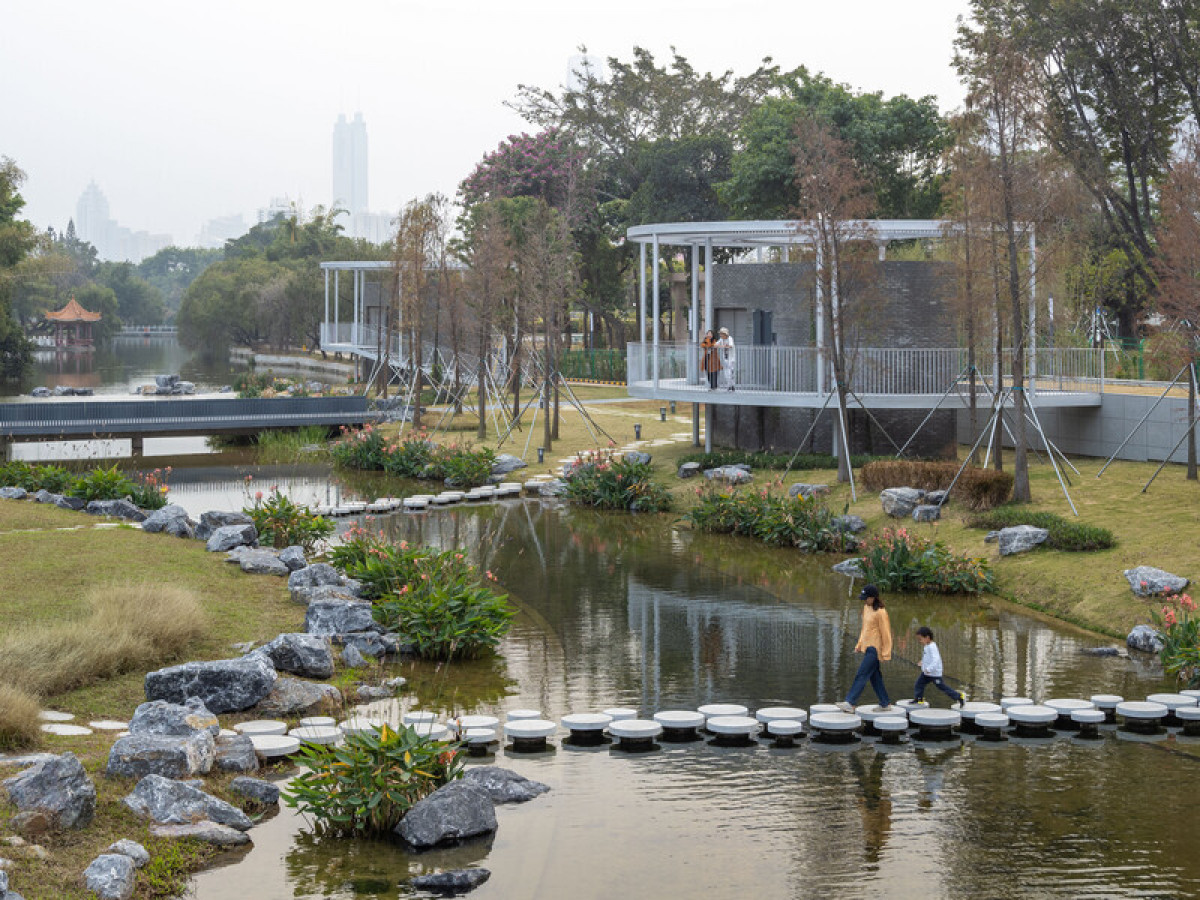 Landscape design for Honghu Park water purification station | Design Dekko