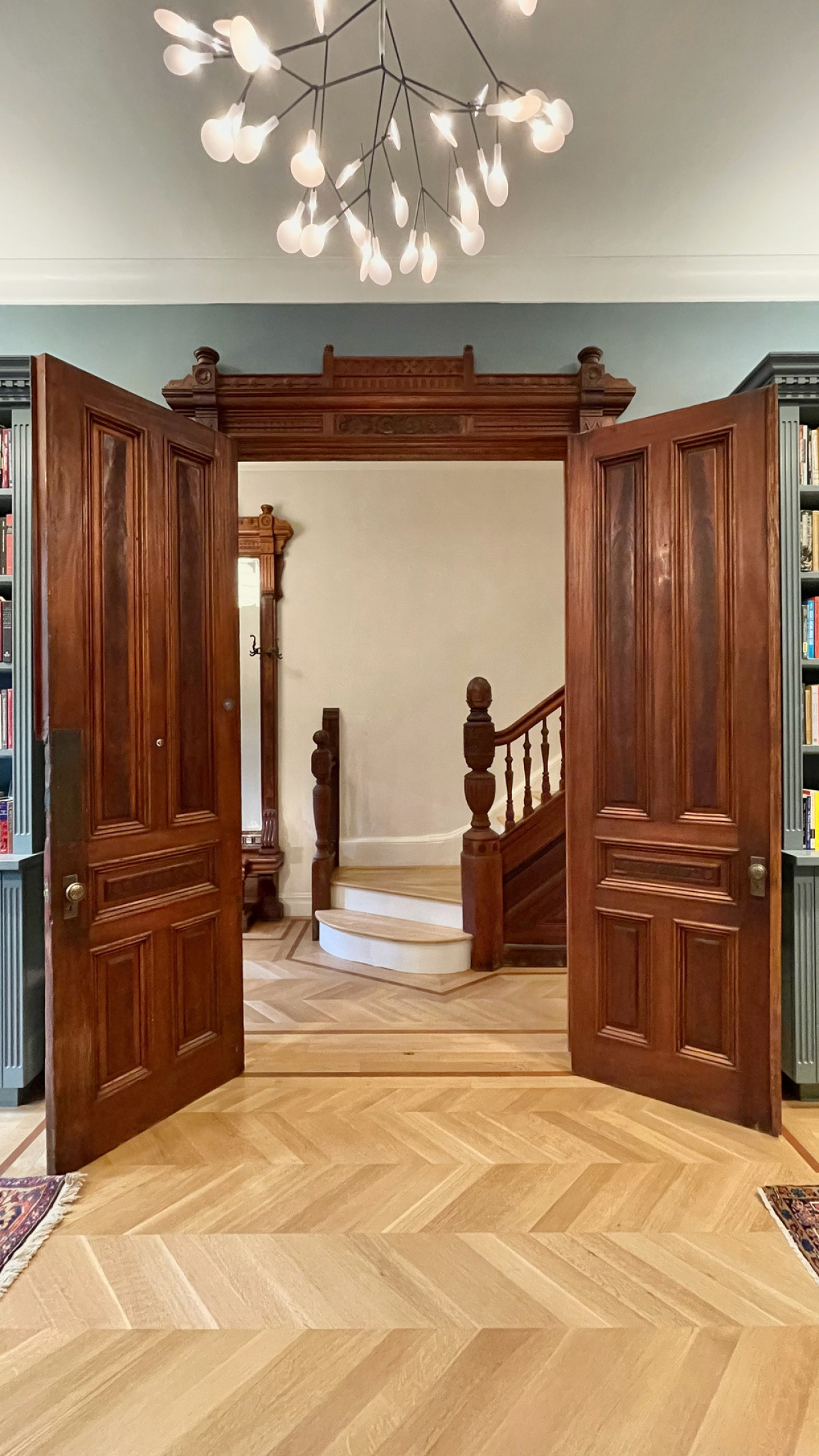 Library to entrance hall Photo credit: MESH Architectures