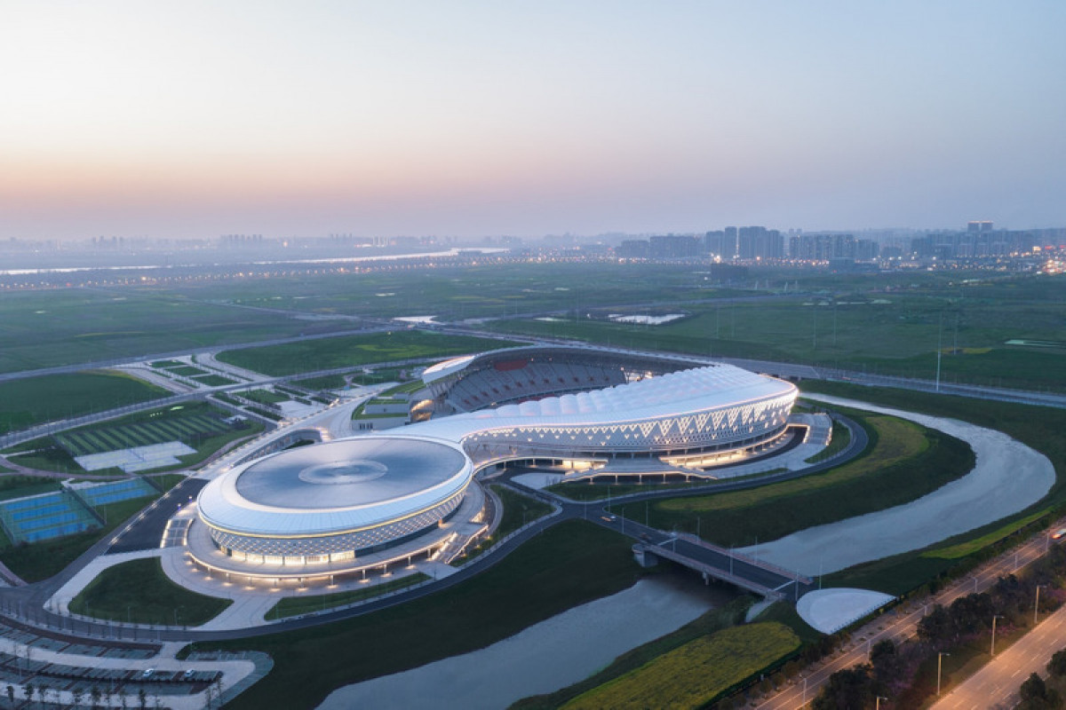 Xiangyang National Sports Center Project by Central-south Architectural Design Institute Photo credit: Location Shooting