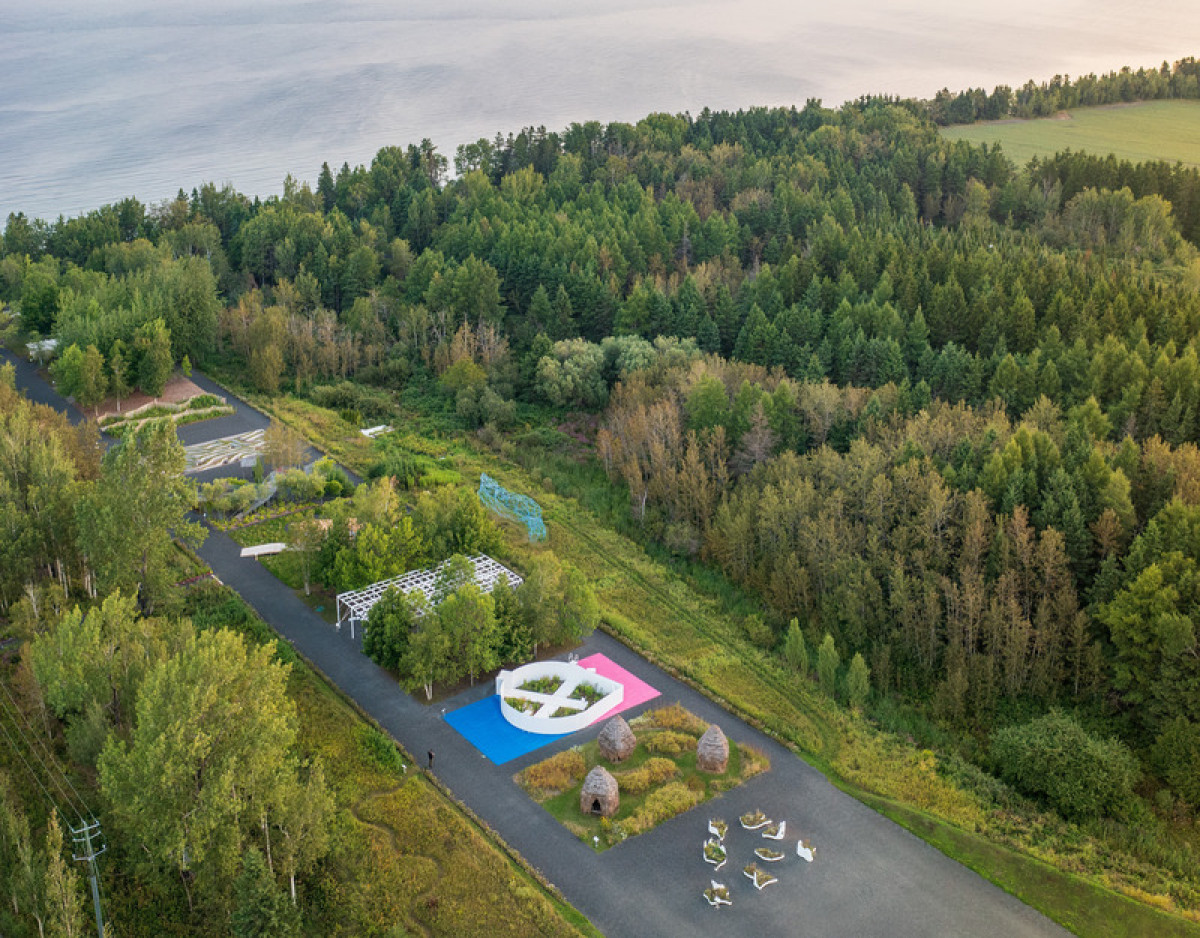 Aerial View - International Garden Festival 2024 Photo credit: Jean-Christophe Lemay