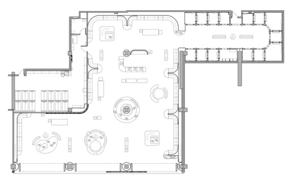 Floor plan layout Photo credit: Groupe Dynamite inc.